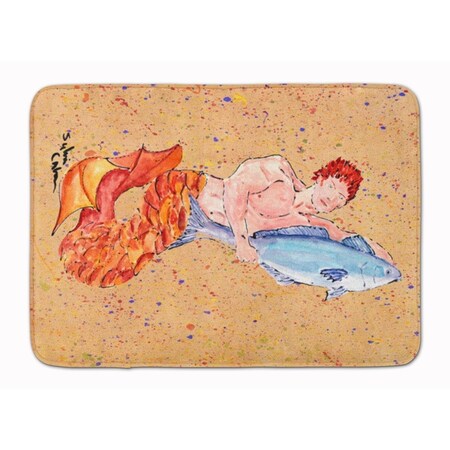 Carolines Treasures Merman Machine Washable Memory Foam Mat 8346-RUG